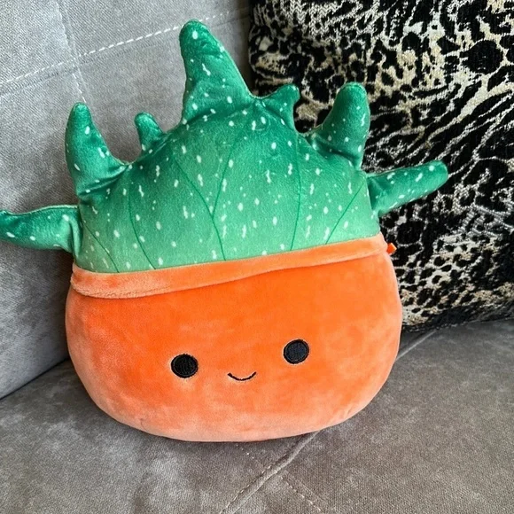 Squishmallows Orange and Green Carrot Stuffed Animal - Picture 3 of 5